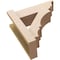 Ekena Millwork 6-in W x 16-in D x 16-in H Balboa Trad Rough Cedar Woodgrain TimberThane Outlooker, Primed Tan OUTUR060X16X16BOA04RCPR - alternate 2
